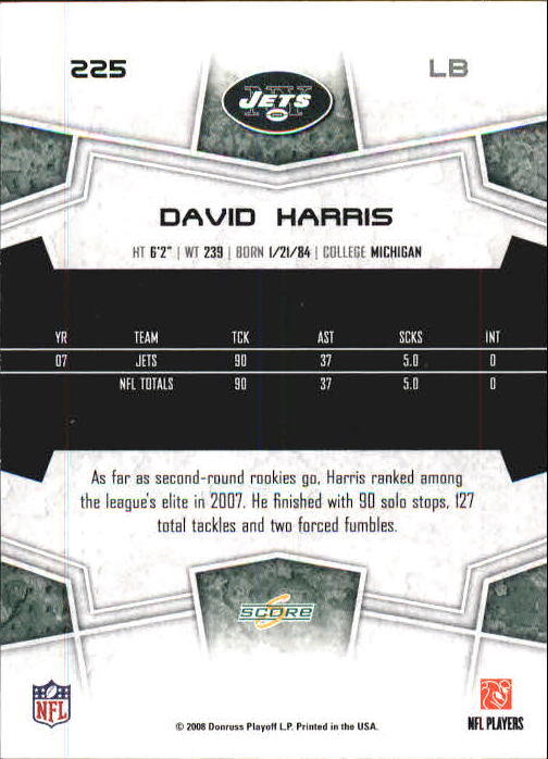 B0089- 2008 Select Football Card #s 1-250 +Rookies -You Pick- 15+ FREE US SHIP - Picture 411 of 449