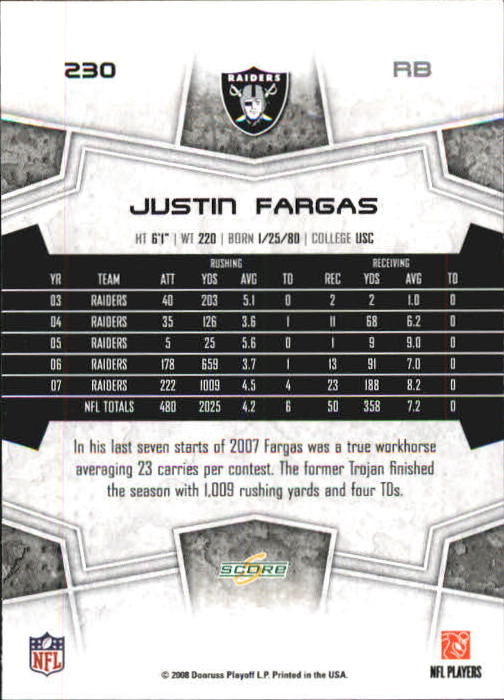 B0089- 2008 Select Football Card #s 1-250 +Rookies -You Pick- 15+ FREE US SHIP - Picture 421 of 449
