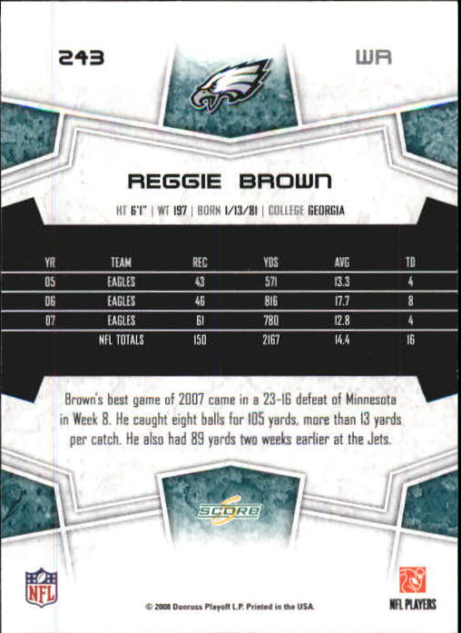 B0089- 2008 Select Football Card #s 1-250 +Rookies -You Pick- 15+ FREE US SHIP - Picture 441 of 449