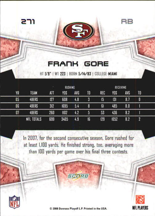 B0089- 2008 Select Football Cards 251-440 +Rookies -You Pick- 15+ FREE US SHIP - Picture 31 of 223