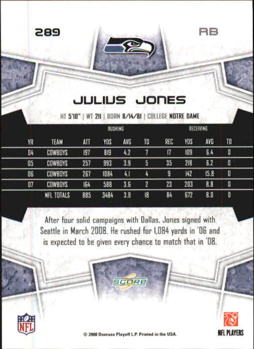 B0089- 2008 Select Football Cards 251-440 +Rookies -You Pick- 15+ FREE US SHIP - Picture 65 of 223