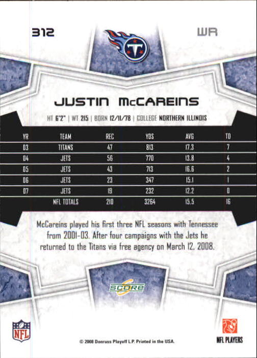 B0089- 2008 Select Football Cards 251-440 +Rookies -You Pick- 15+ FREE US SHIP - Picture 111 of 223