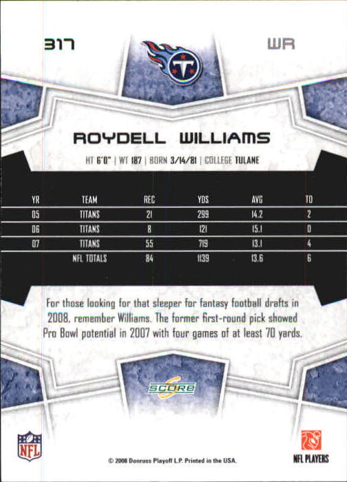 B0089- 2008 Select Football Cards 251-440 +Rookies -You Pick- 15+ FREE US SHIP - Picture 121 of 223