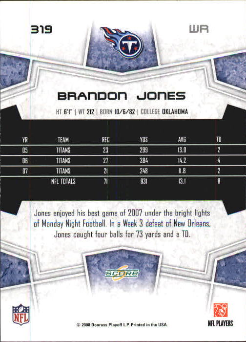 B0089- 2008 Select Football Cards 251-440 +Rookies -You Pick- 15+ FREE US SHIP - Picture 125 of 223
