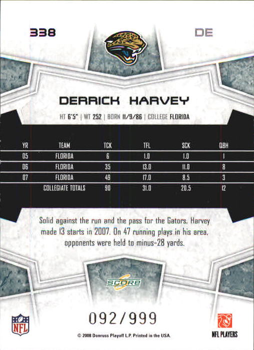 B0089- 2008 Select Football Cards 251-440 +Rookies -You Pick- 15+ FREE US SHIP - Picture 151 of 223