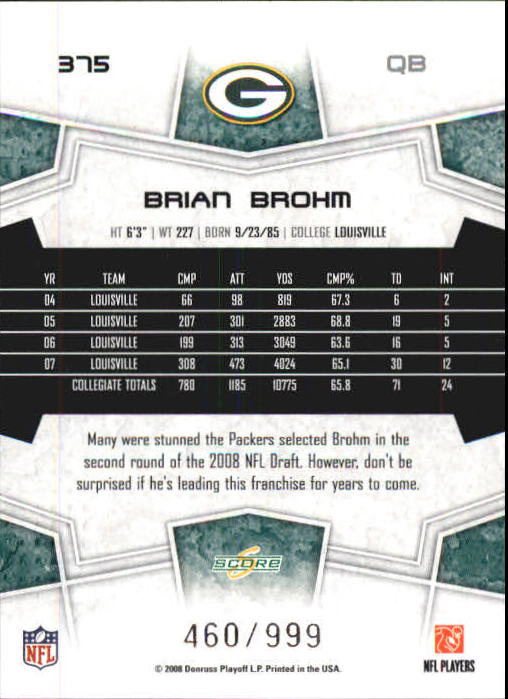 B0089- 2008 Select Football Cards 251-440 +Rookies -You Pick- 15+ FREE US SHIP - Picture 179 of 223