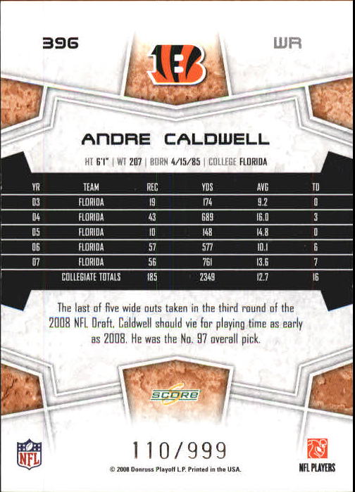 B0089- 2008 Select Football Cards 251-440 +Rookies -You Pick- 15+ FREE US SHIP - Picture 191 of 223