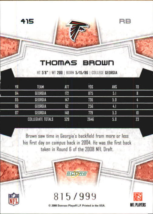 B0089- 2008 Select Football Cards 251-440 +Rookies -You Pick- 15+ FREE US SHIP - Picture 207 of 223