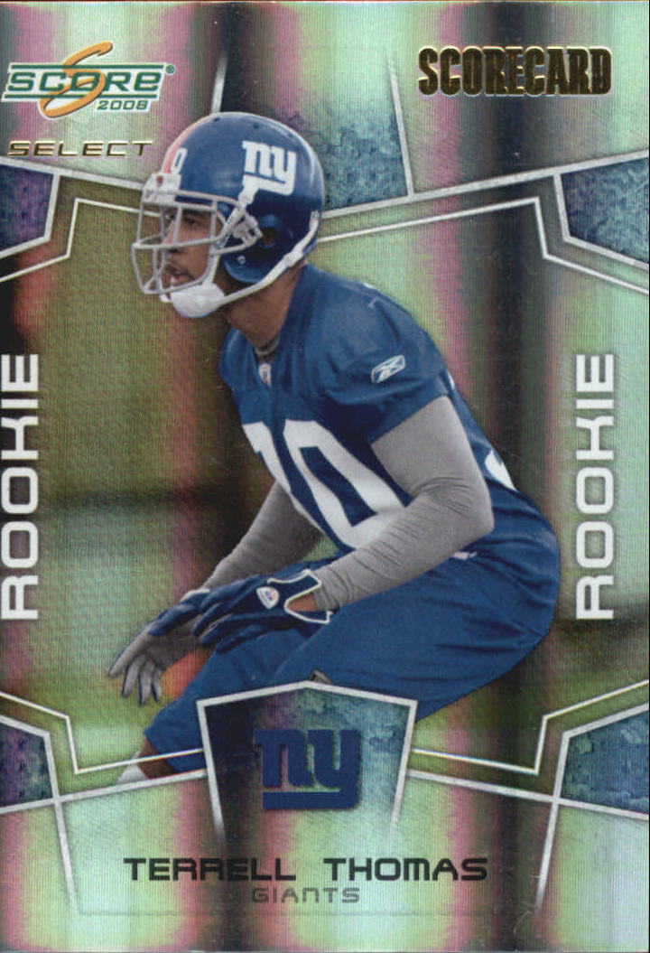 2008 Select Scorecard #379 Terrell Thomas