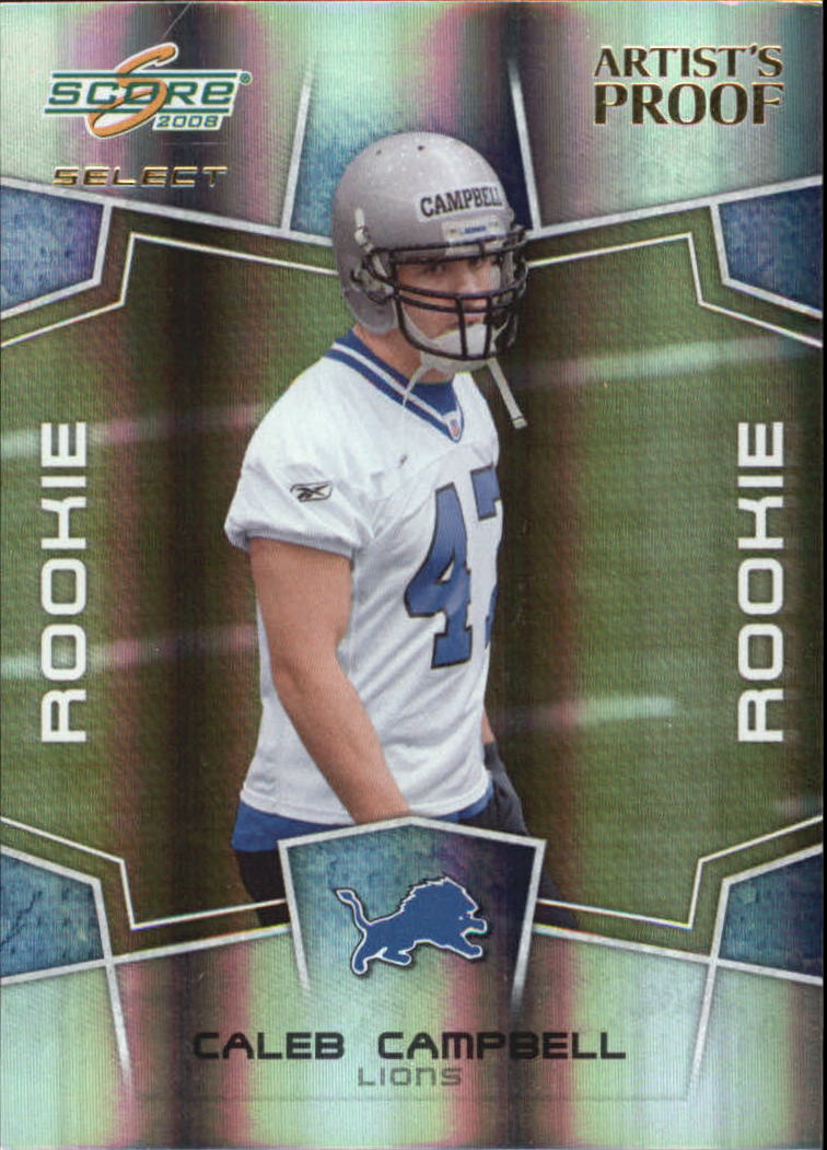 2008 Select Artist's Proof #424 Caleb Campbell