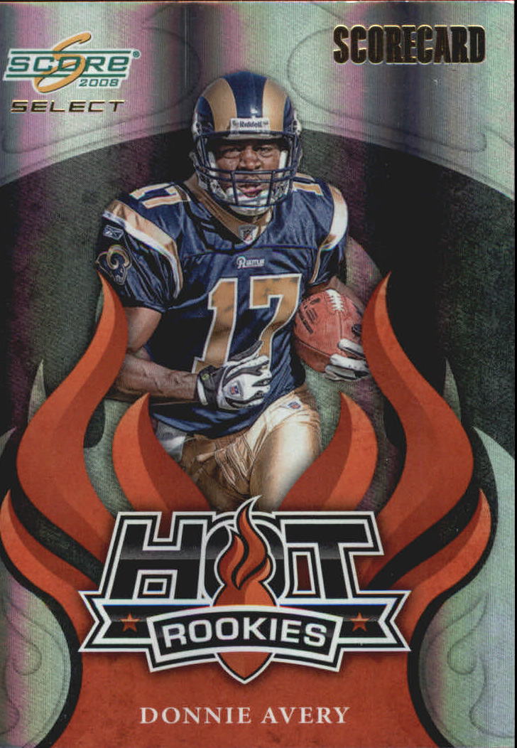 2008 Select Hot Rookies Scorecard #8 Donnie Avery