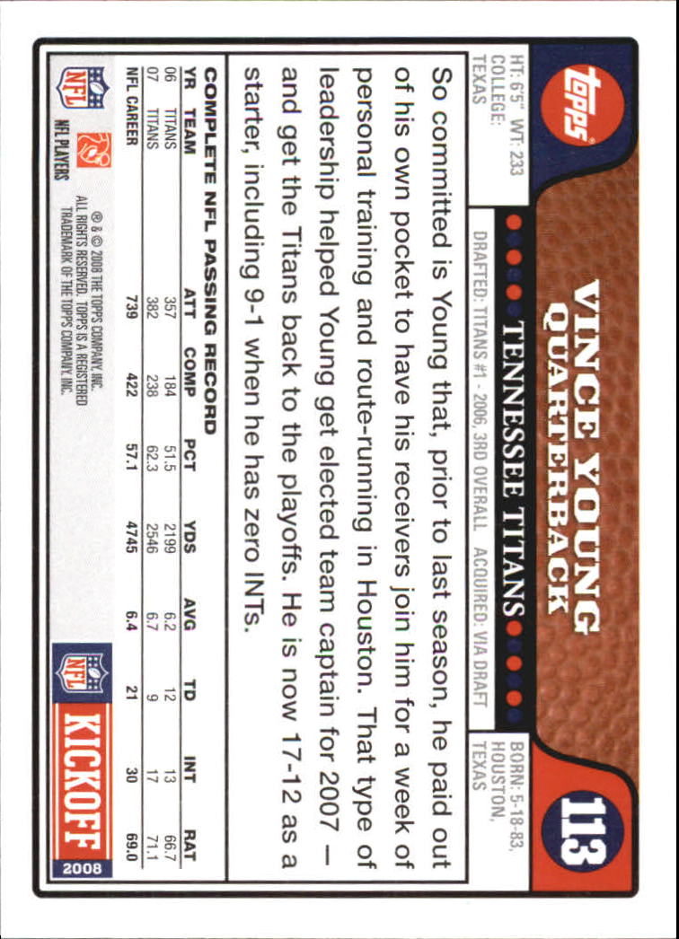 A4549- 2008 Topps Kick-Off Fb Karten 1-220 + Einsätze -du Pick- 15 + Kostenlose - Bild 105 von 379