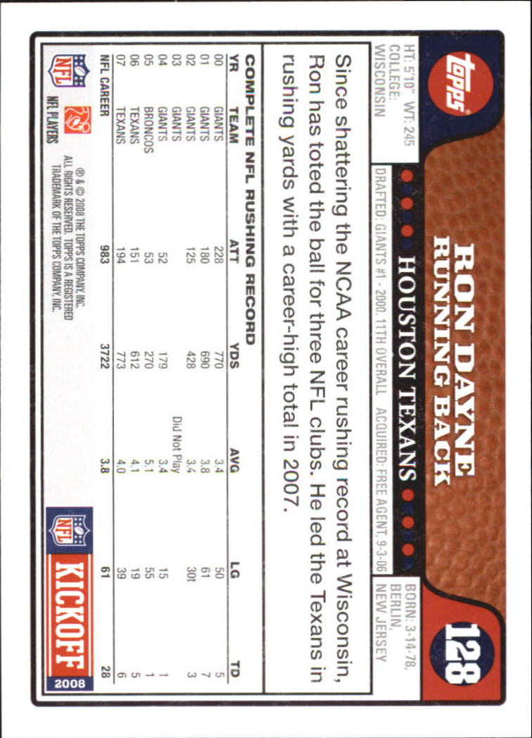 A4549- 2008 Topps Kick-Off Fb Karten 1-220 + Einsätze -du Pick- 15 + Kostenlose - Bild 113 von 379