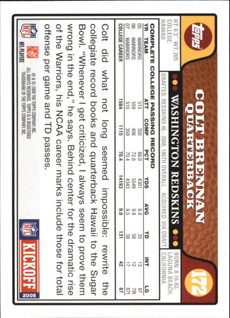 A4549- 2008 Topps Kick-Off Fb Karten 1-220 + Einsätze -du Pick- 15 + Kostenlose - Bild 169 von 379