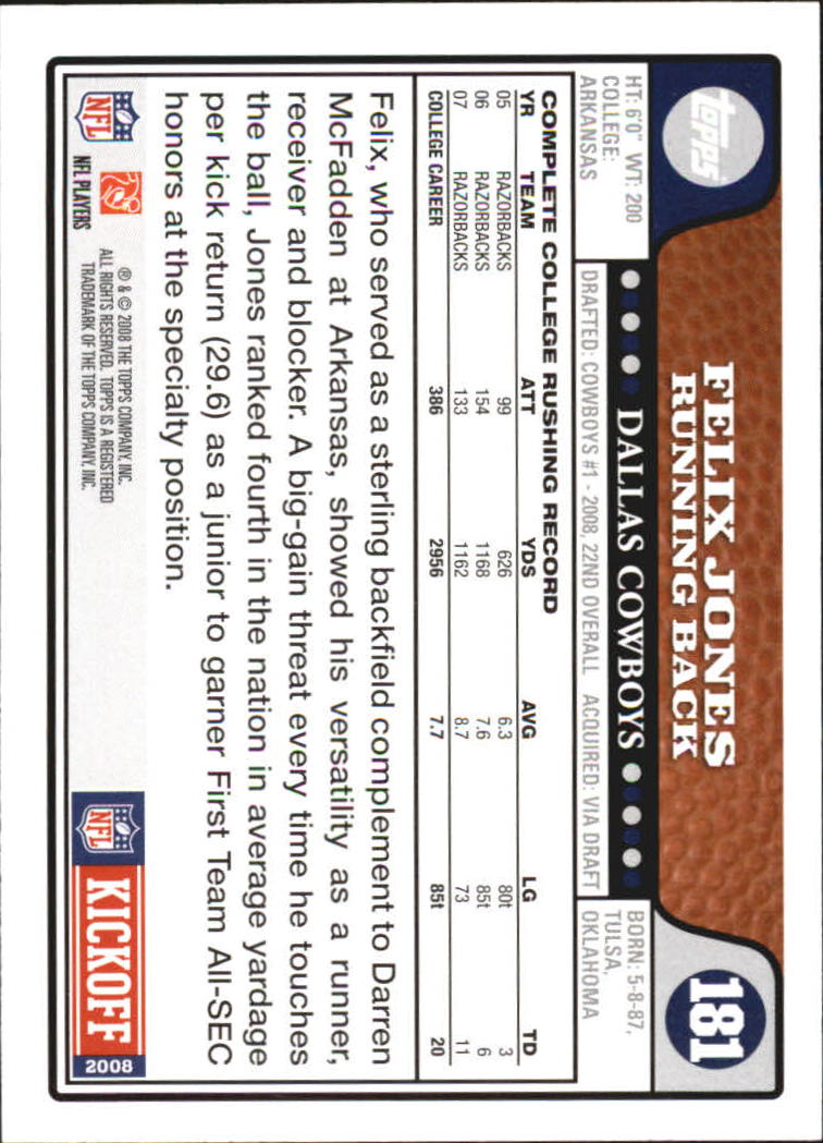 A4549- 2008 Topps Kick-Off Fb Karten 1-220 + Einsätze -du Pick- 15 + Kostenlose - Bild 187 von 379