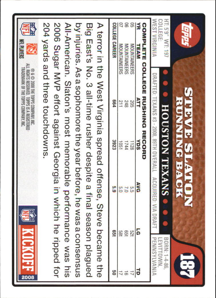 A4549- 2008 Topps Kick-Off Fb Karten 1-220 + Einsätze -du Pick- 15 + Kostenlose - Bild 197 von 379