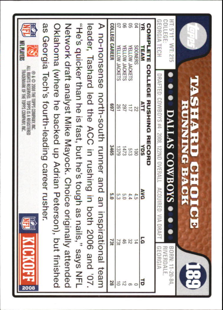 A4549- 2008 Topps Kick-Off Fb Karten 1-220 + Einsätze -du Pick- 15 + Kostenlose - Bild 201 von 379
