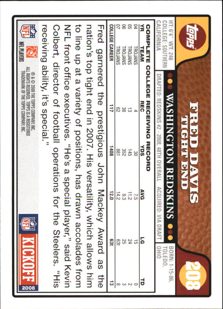 A4549- 2008 Topps Kick-Off Fb Karten 1-220 + Einsätze -du Pick- 15 + Kostenlose - Bild 237 von 379