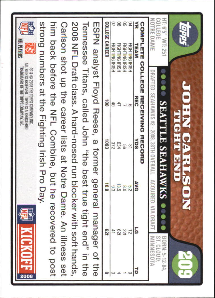 A4549- 2008 Topps Kick-Off Fb Karten 1-220 + Einsätze -du Pick- 15 + Kostenlose - Bild 239 von 379