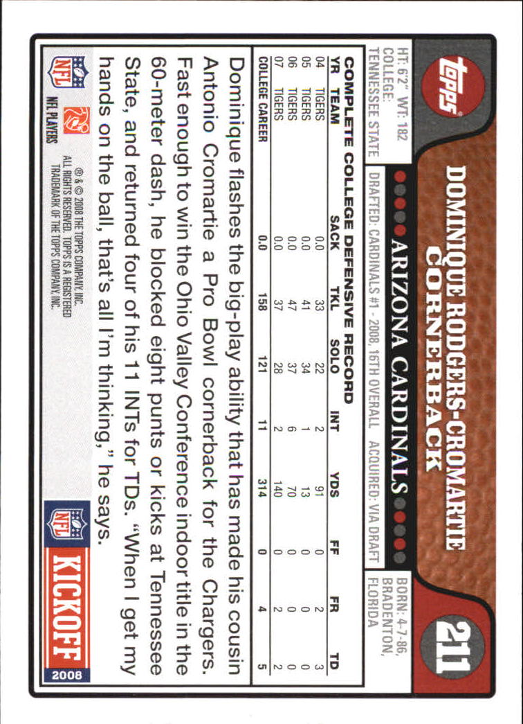A4549- 2008 Topps Kick-Off Fb Karten 1-220 + Einsätze -du Pick- 15 + Kostenlose - Bild 241 von 379