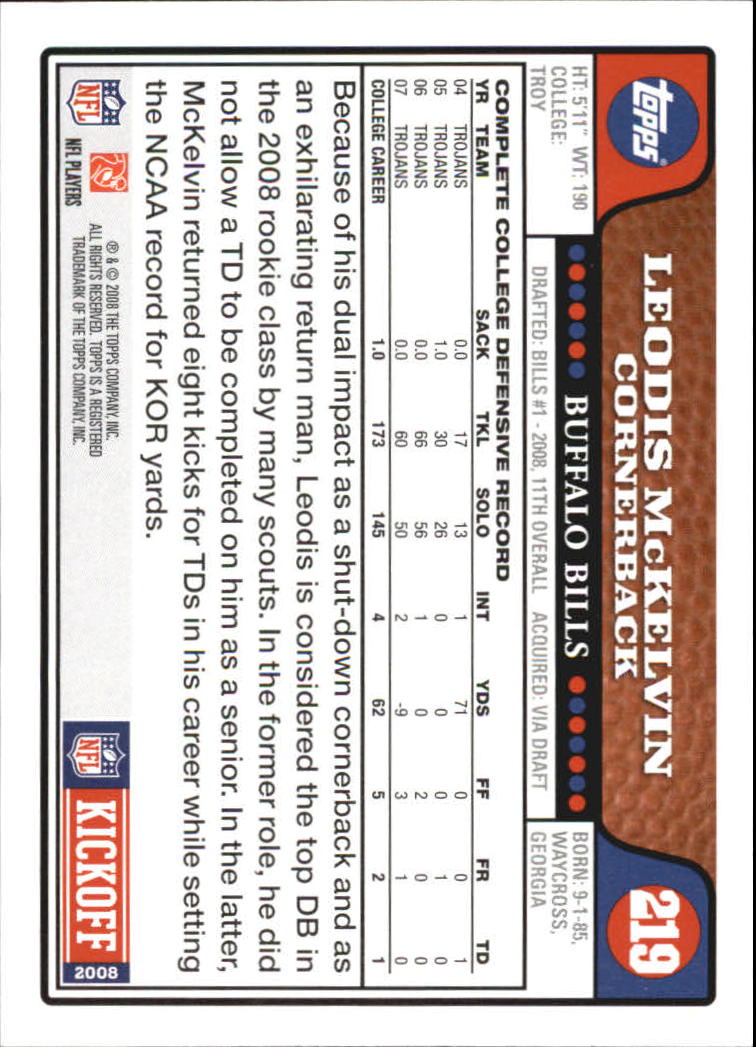 A4549- 2008 Topps Kick-Off Fb Karten 1-220 + Einsätze -du Pick- 15 + Kostenlose - Bild 255 von 379