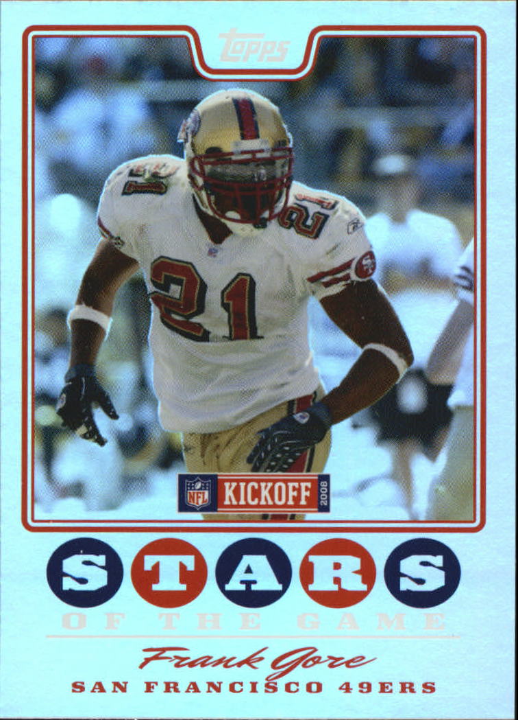2008 Topps Kickoff Stars of the Game #SGFG Frank Gore
