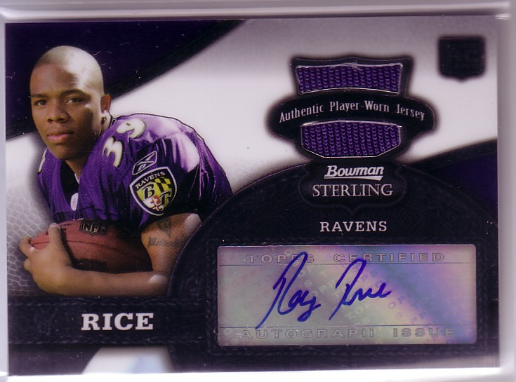2008 Bowman Sterling #153B Ray Rice JSY AU