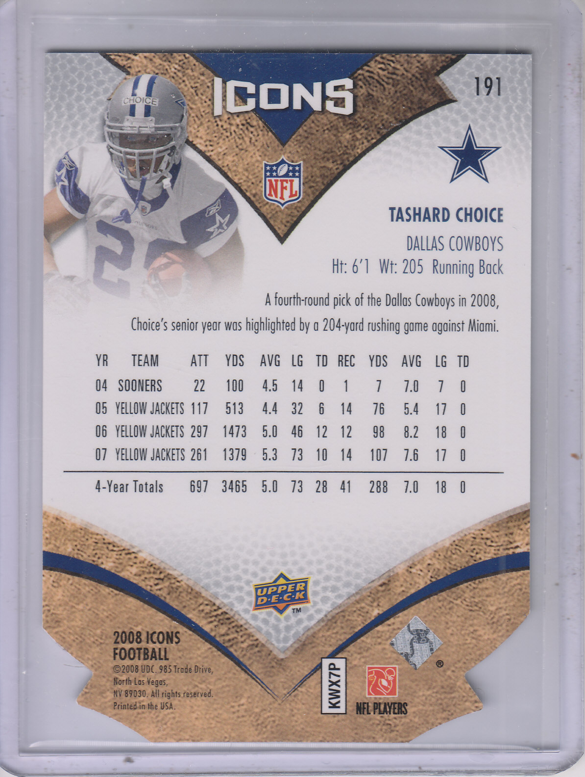 2008 Upper Deck Icons Die Cut Football Card Pick eBay