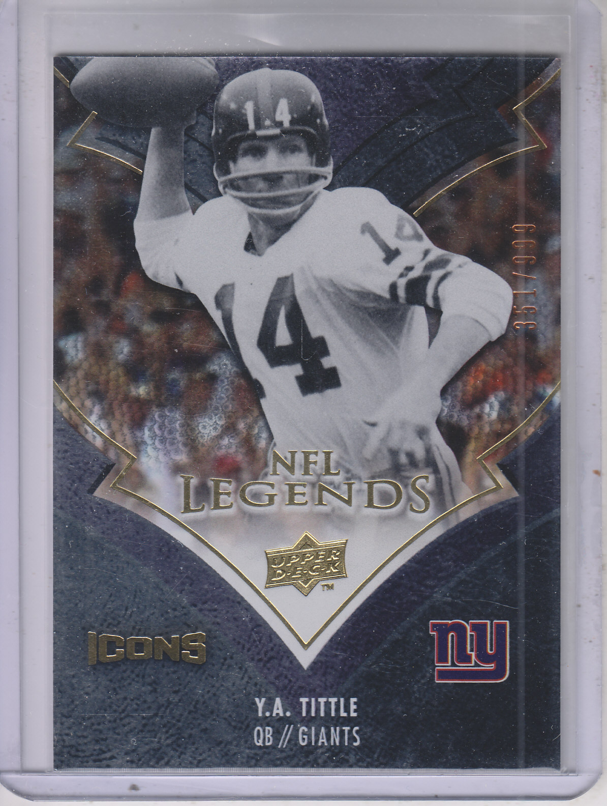 2008 Icons (Upper Deck) Football "Insert and Insert Parallel" Cards - Picture 98 of 121