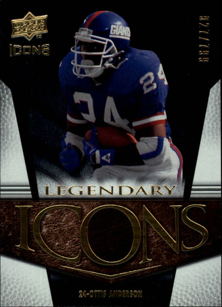 2008 Icons (Upper Deck) Football "Insert and Insert Parallel" Cards - Picture 46 of 121