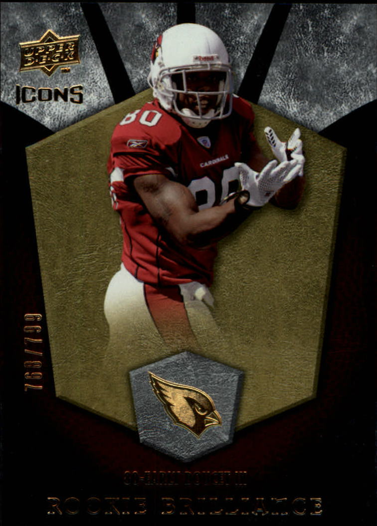 2008 Icons (Upper Deck) Football "Insert and Insert Parallel" Cards - Picture 110 of 121