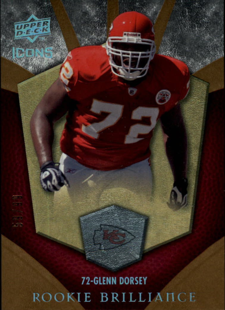 2008 Icons (Upper Deck) Football "Insert and Insert Parallel" Cards - Picture 108 of 121
