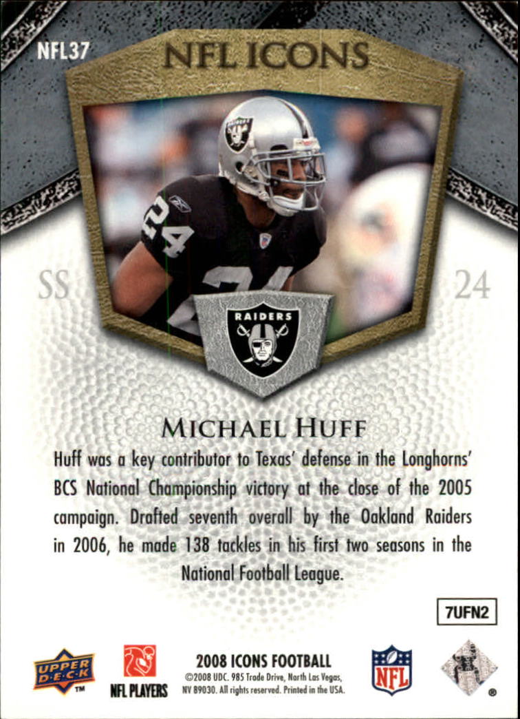 2008 Icons (Upper Deck) Football "Insert and Insert Parallel" Cards - Picture 85 of 121