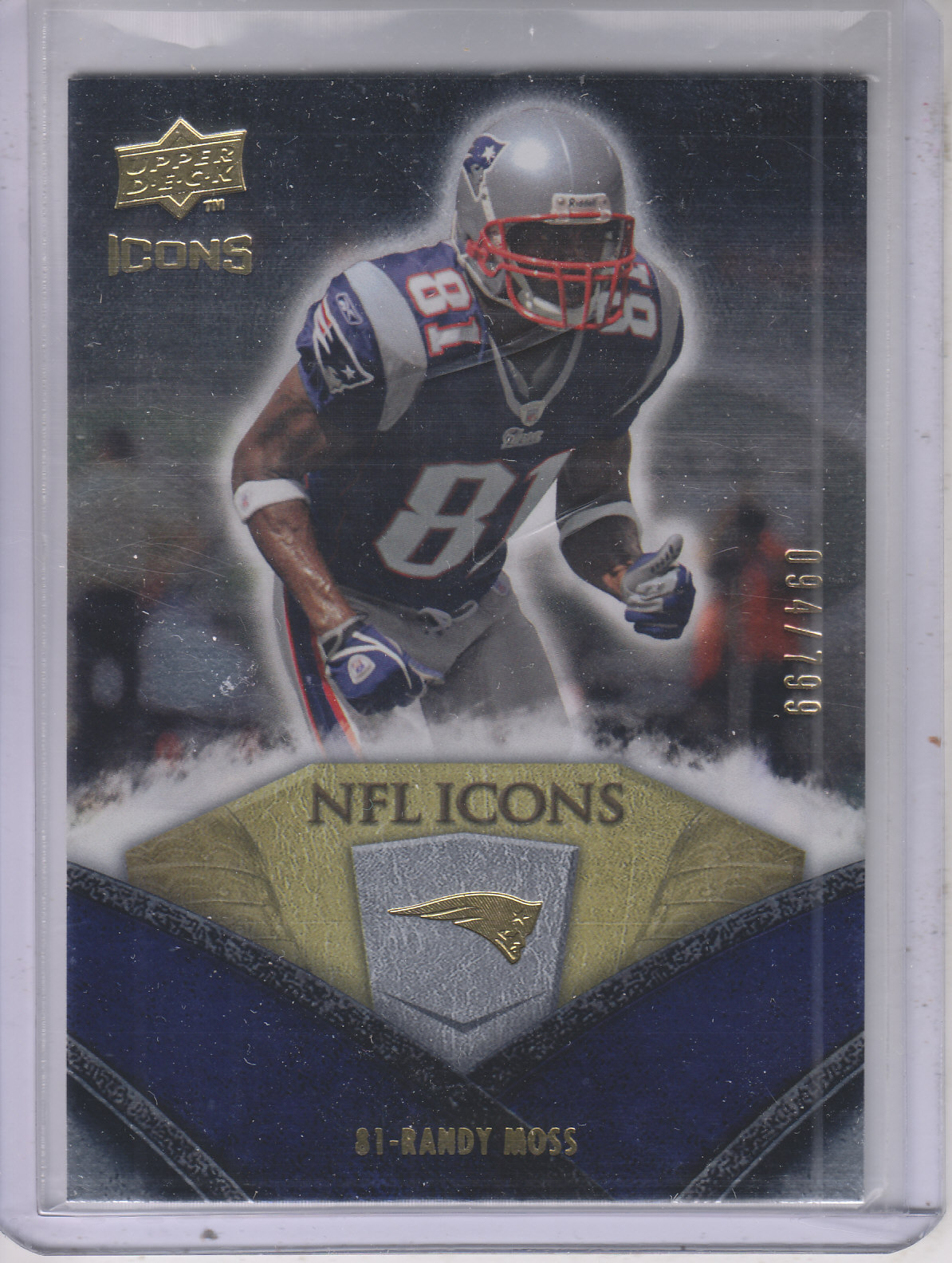 2008 Icons (Upper Deck) Football "Insert and Insert Parallel" Cards - Picture 88 of 121