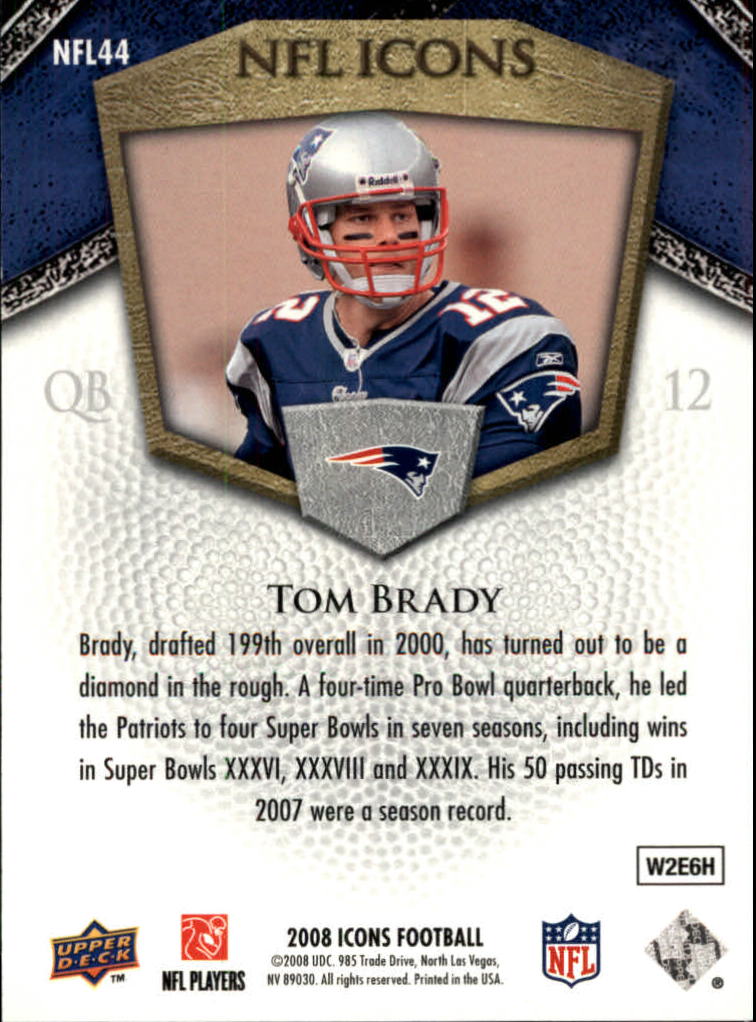 2008 Icons (Upper Deck) Football "Insert and Insert Parallel" Cards - Picture 91 of 121