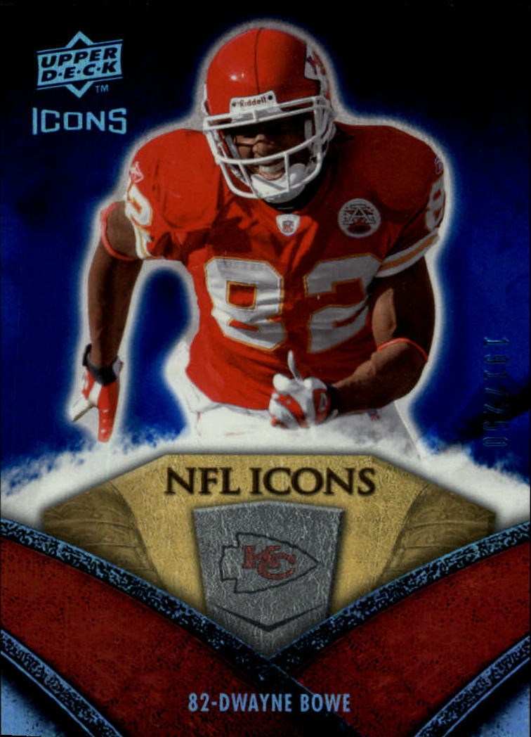 2008 Icons (Upper Deck) Football "Insert and Insert Parallel" Cards - Picture 62 of 121