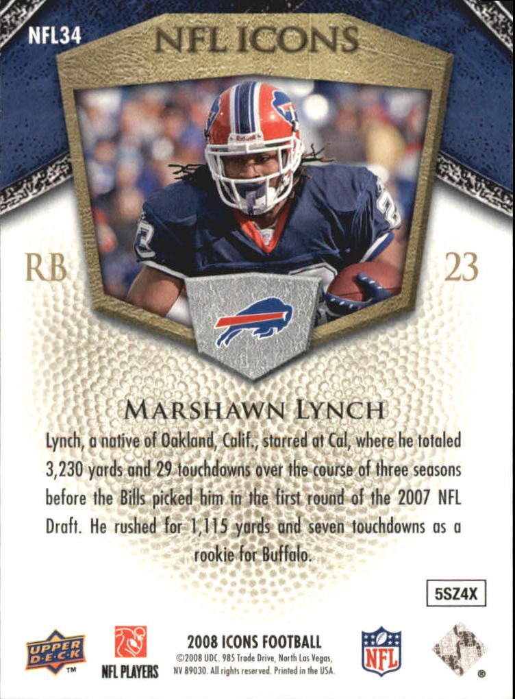 2008 Icons (Upper Deck) Football "Insert and Insert Parallel" Cards - Picture 71 of 121
