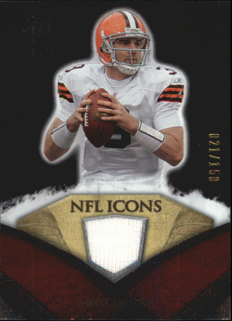 2008 Upper Deck Icons NFL Icons Jersey Silver #NFL16 Derek Anderson