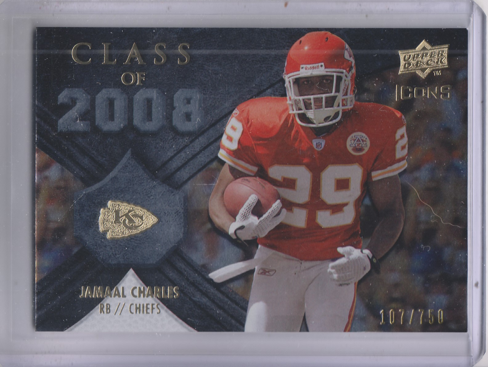 2008 Upper Deck Icons Class of 2008 Silver #CO18 Jamaal Charles