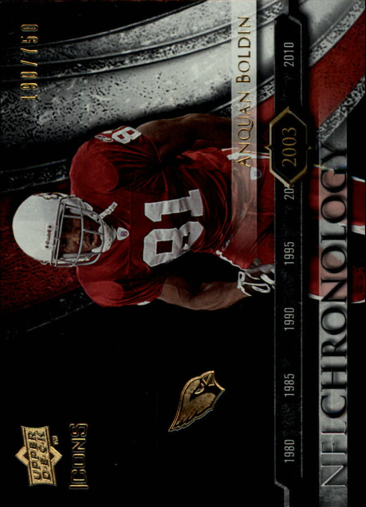 2008 Icons (Upper Deck) Football "Insert and Insert Parallel" Cards - Picture 54 of 121