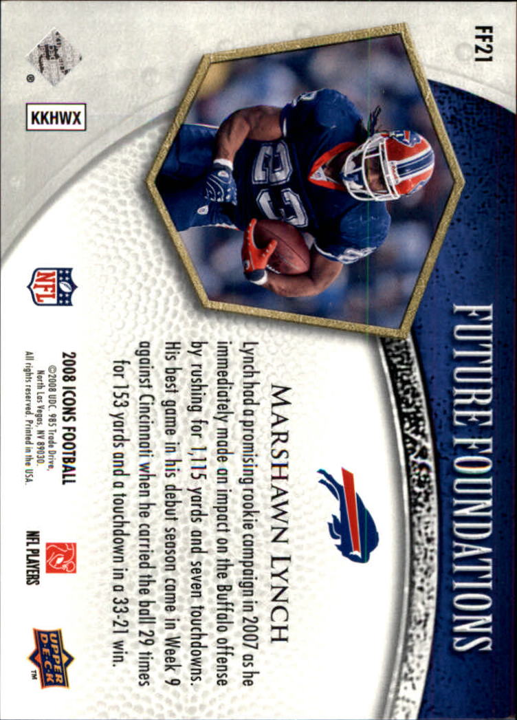 2008 Icons (Upper Deck) Football "Insert and Insert Parallel" Cards - Picture 33 of 121