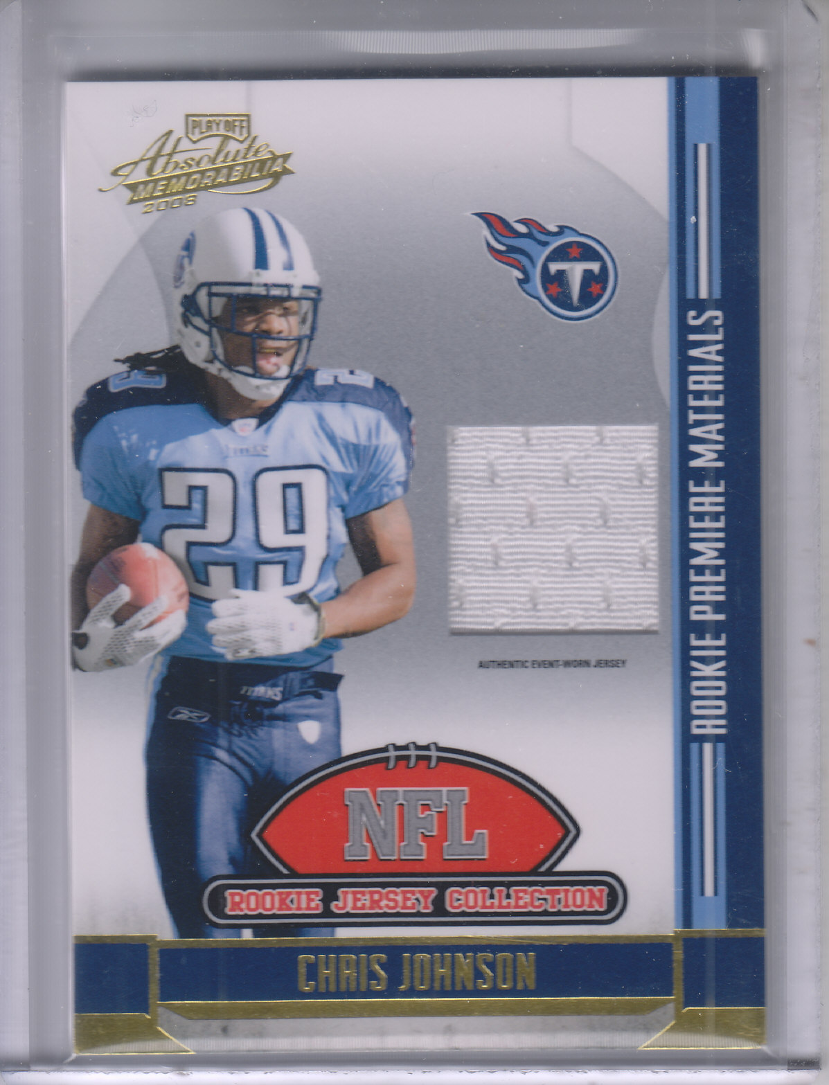 2008 Absolute Memorabilia Rookie Jersey Collection #2 Chris Johnson