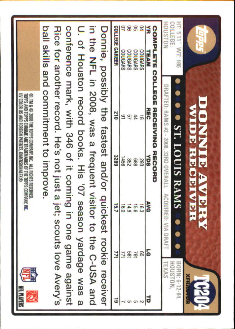 A5169- 2008 Topps Chrome FB Cards 251-275 +Inserts -You Pick- 15+ FREE US SHIP - Picture 189 of 201