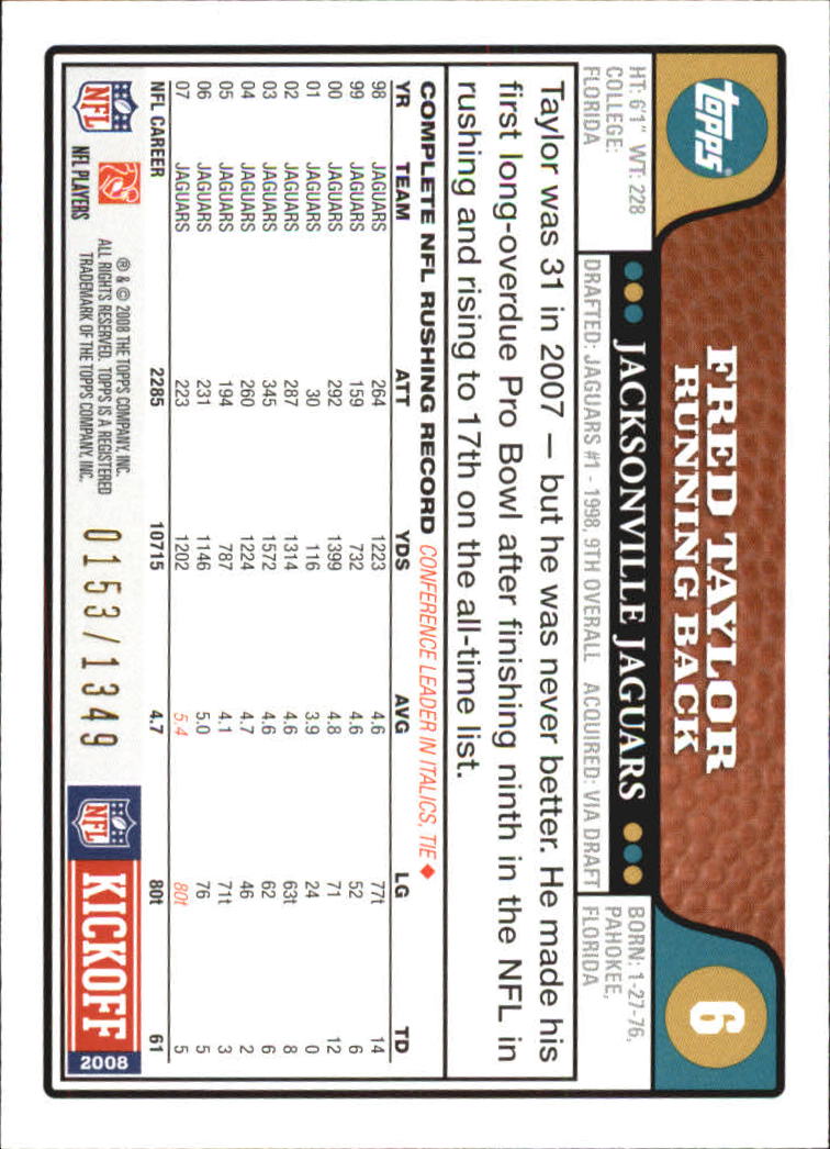 A4549- 2008 Topps Kick-Off Fb Karten 1-220 + Einsätze -du Pick- 15 + Kostenlose - Bild 287 von 379