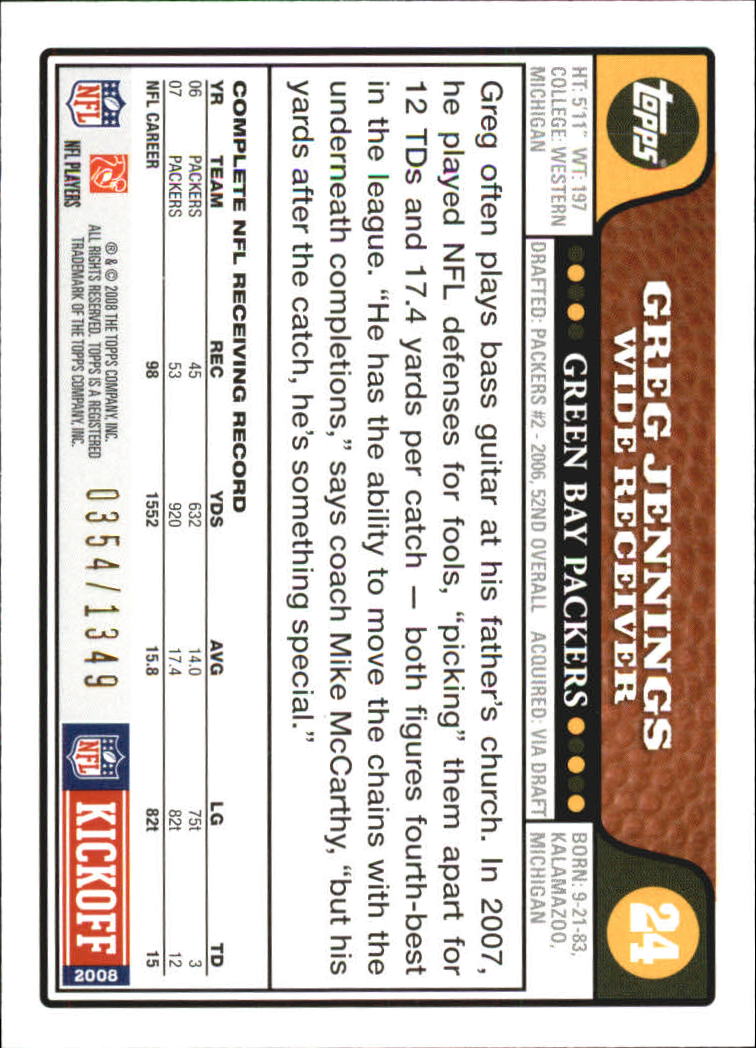 A4549- 2008 Topps Kick-Off Fb Karten 1-220 + Einsätze -du Pick- 15 + Kostenlose - Bild 301 von 379