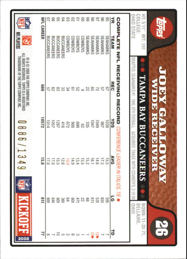A4549- 2008 Topps Kick-Off Fb Karten 1-220 + Einsätze -du Pick- 15 + Kostenlose - Bild 303 von 379