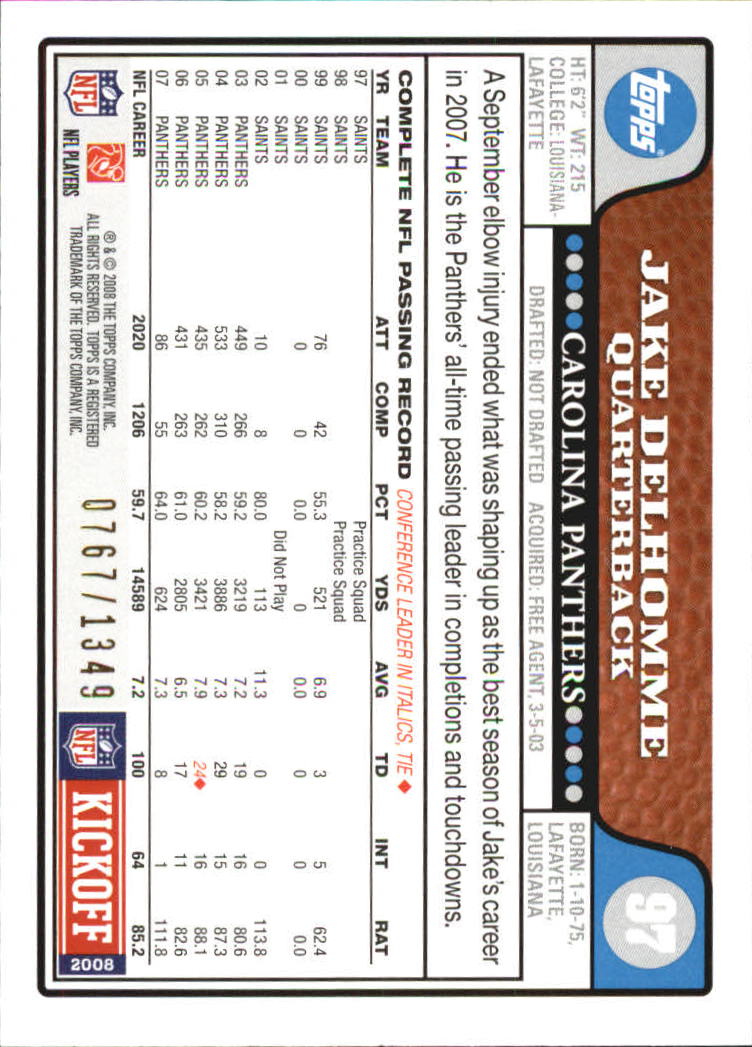 A4549- 2008 Topps Kick-Off Fb Karten 1-220 + Einsätze -du Pick- 15 + Kostenlose - Bild 329 von 379