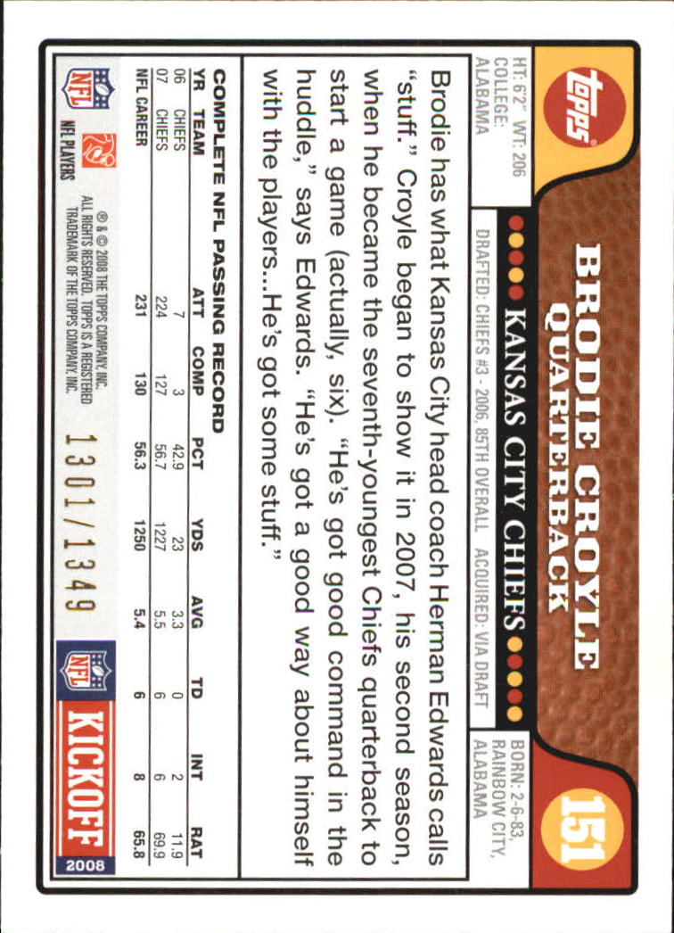 A4549- 2008 Topps Kick-Off Fb Karten 1-220 + Einsätze -du Pick- 15 + Kostenlose - Bild 345 von 379