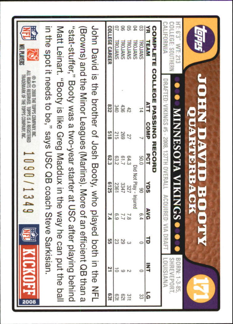A4549- 2008 Topps Kick-Off Fb Karten 1-220 + Einsätze -du Pick- 15 + Kostenlose - Bild 353 von 379