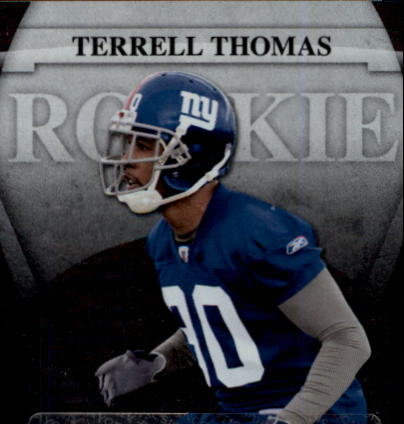 2008 Leaf Certified Materials #195 Terrell Thomas AU/999 RC